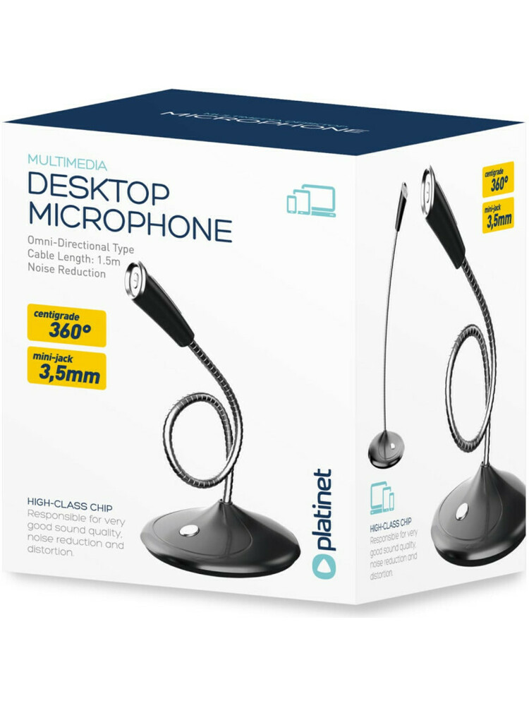 Platinet microphone PMOD2, black