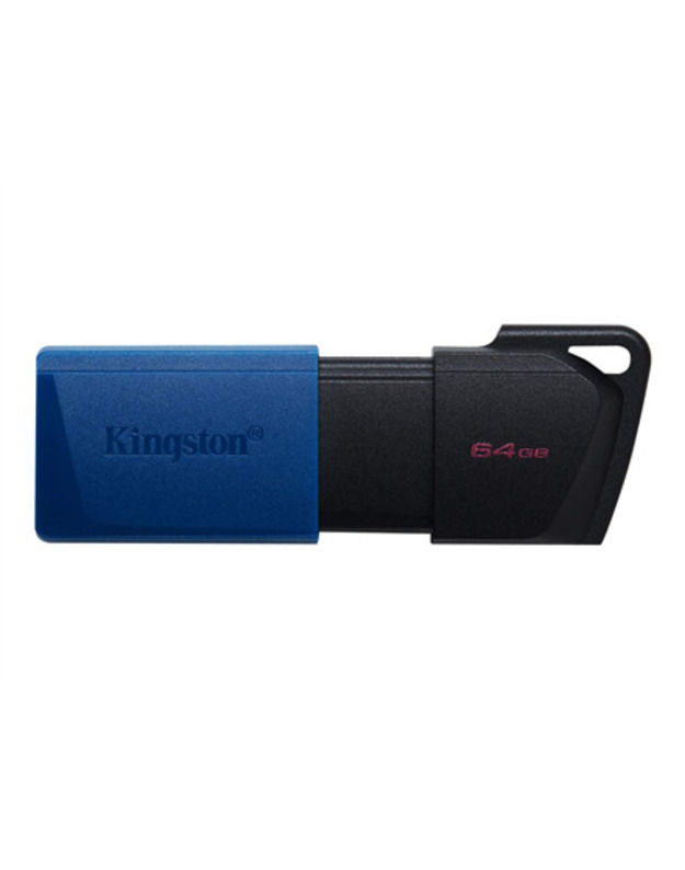„Kingston“ USB 3.2 atmintinė „DataTraveler Exodia M“, 64 GB, USB 3.2, juoda/mėlyna