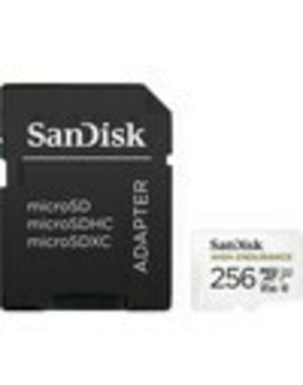 SanDisk 256GB didelės patvarumo SDSQQNR-256G-GN6IA microSDXC atminties kortelė C10 U3 V30 UHS-I