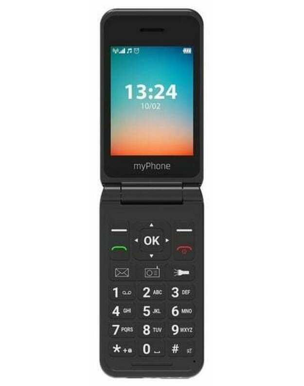 Telefonas myPhone Flip LTE juodas/mėlynas