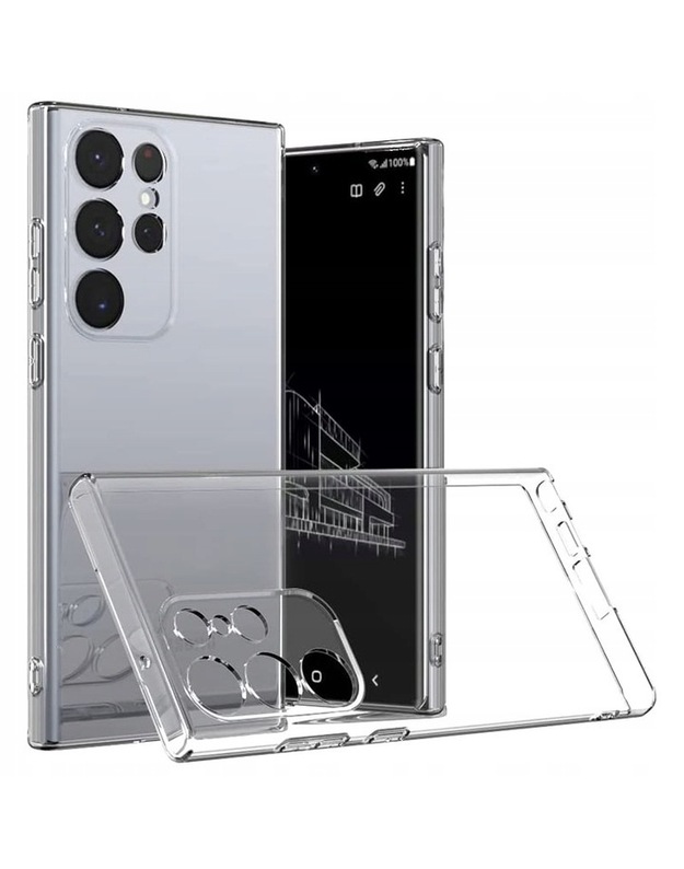 2 mm silikoninis dėklas SAMSUNG GALAXY S23 ULTRA galiniam dangteliui