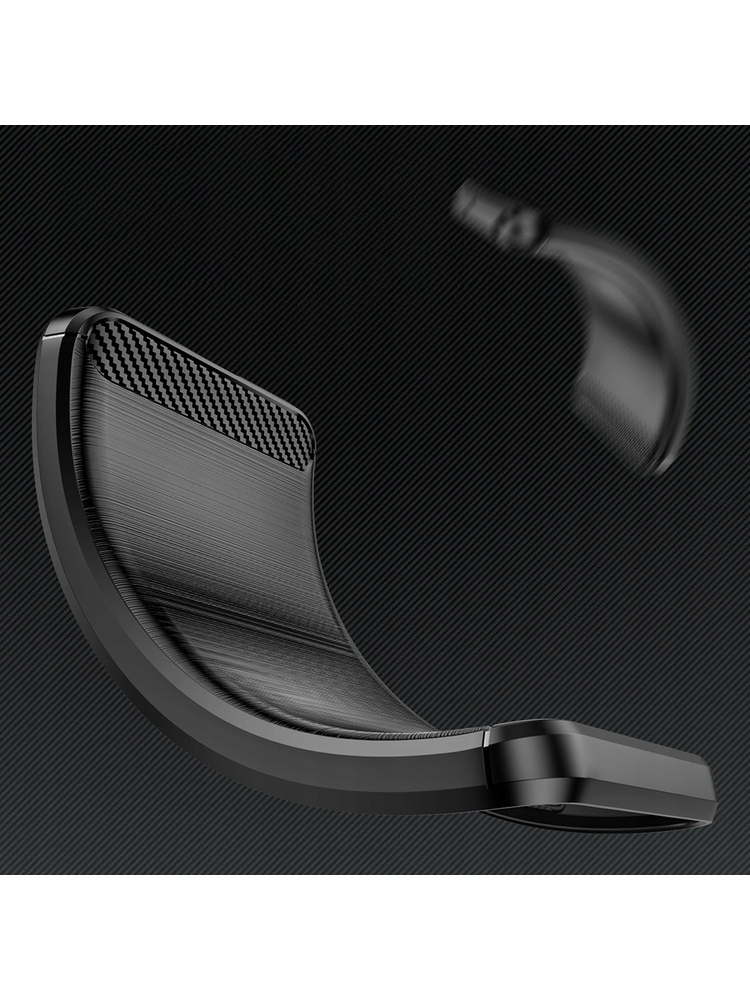 Anglies pluošto dėklas, skirtas „Samsung Galaxy A56 5G“, juodas stiklas