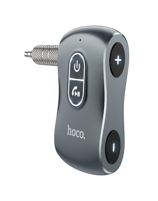 „Hoco“ automobilyje arba mini garsiakalbis „Bluetooth“ imtuvas, BT v5.0, AUX 3,5 mm išvestis, nuimamas kištukas, 200 mAh baterija 10 valandų naudojimo, BT TF kortelės atkūrimo palaikymas E73