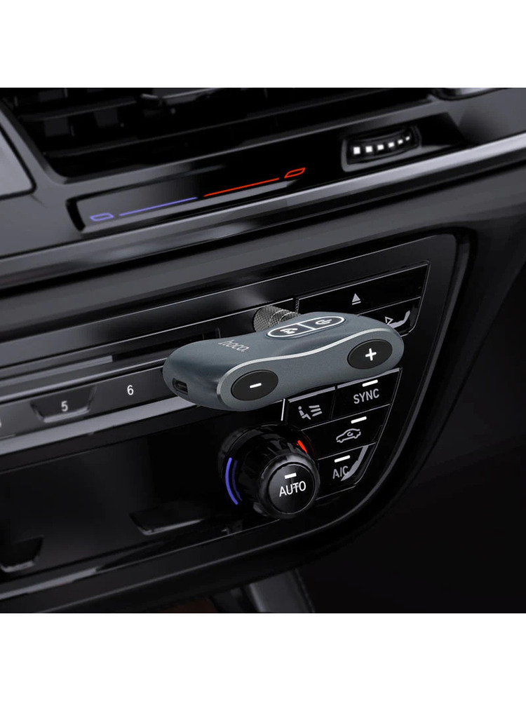 „Hoco“ automobilyje arba mini garsiakalbis „Bluetooth“ imtuvas, BT v5.0, AUX 3,5 mm išvestis, nuimamas kištukas, 200 mAh baterija 10 valandų naudojimo, BT TF kortelės atkūrimo palaikymas E73