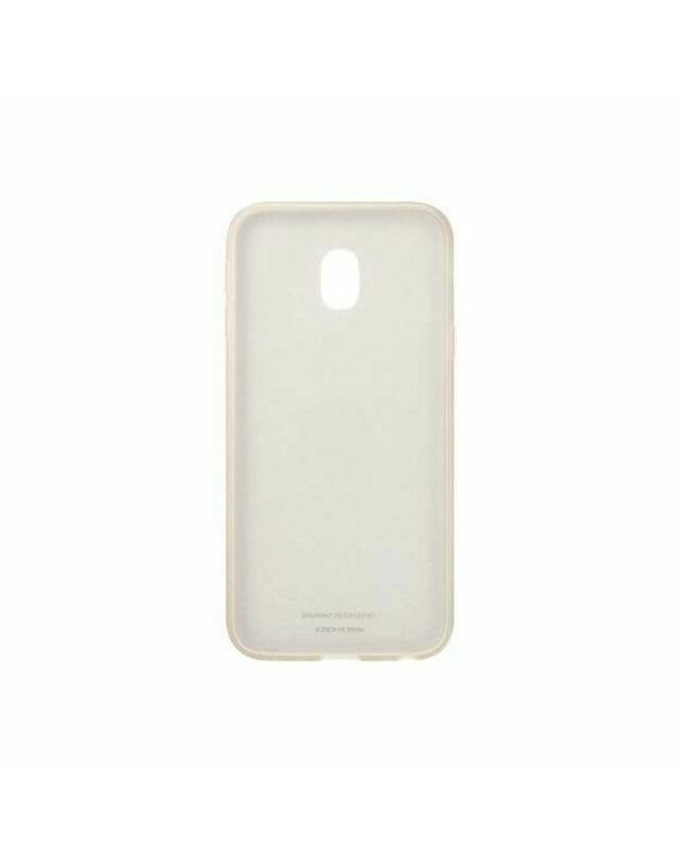 „Samsung Jelly Cover EF-AJ330“ / mobiliojo telefono galinis dangtelis / skaidrus aukso spalvos / skirtas „Galaxy J3“ (2017) 