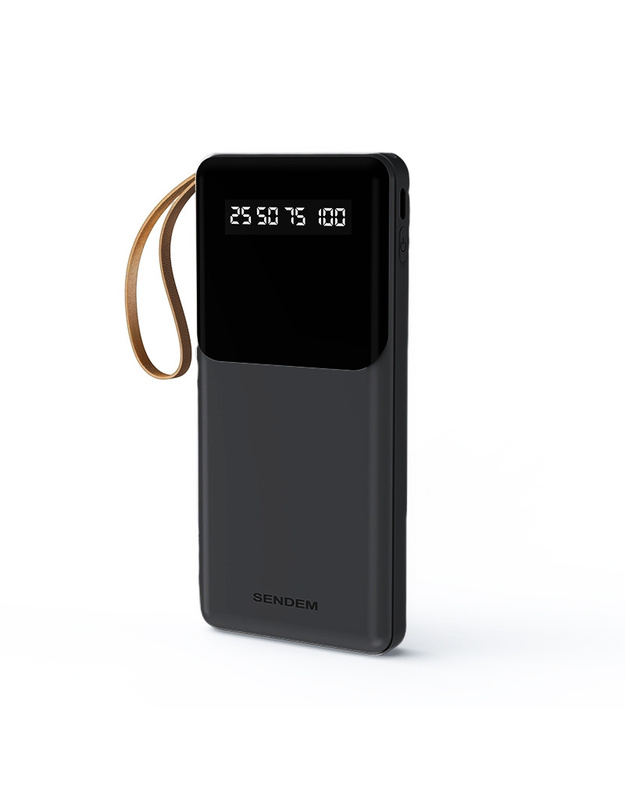 SENDEM​ P401​ POWERBANK​ 10000 mAh juodos spalvos