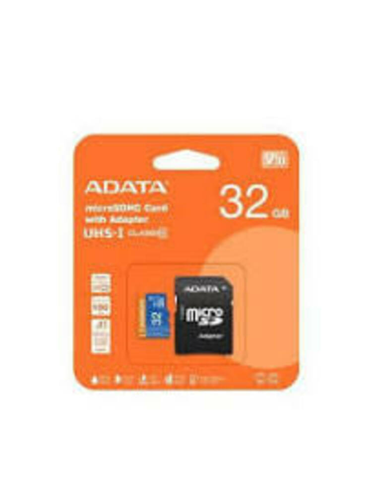 ADATA microSDHC kortelė su adapteriu UHS-I 10 klasės 32 GB