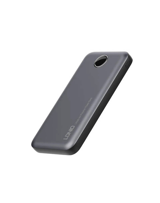 Išorinė baterija Powerbank LDNIO Ultra Slim P10, 10000mAh, pilka