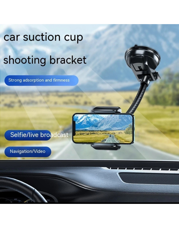 Automobilinis telefono laikiklis, automobilio prietaisų skydelio telefono laikiklis, pasukamas 360°