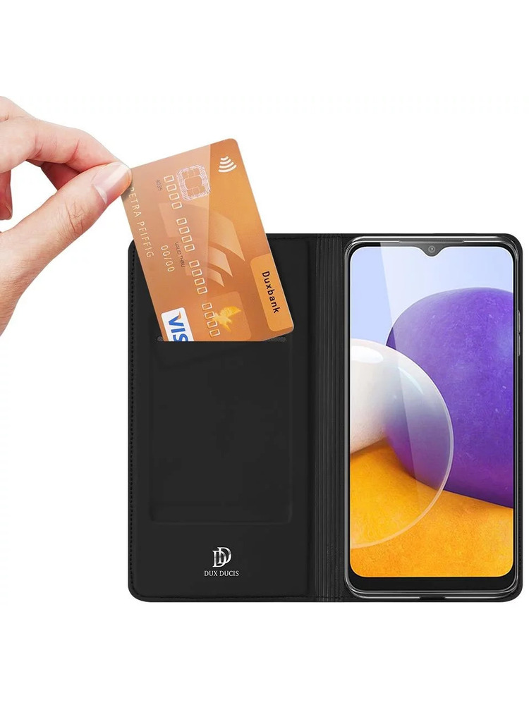 Dėklas DUXDUCIS SKINPRO GALAXY A22 4G / LTE JUODAS