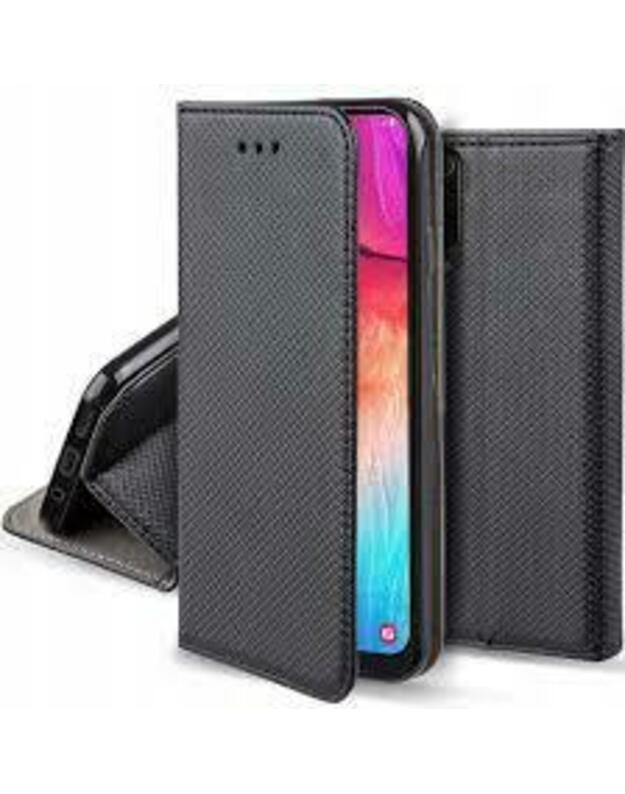 Xiaomi Redmi Note 9T / 9T Pro atverčiamas dėklas, juodas