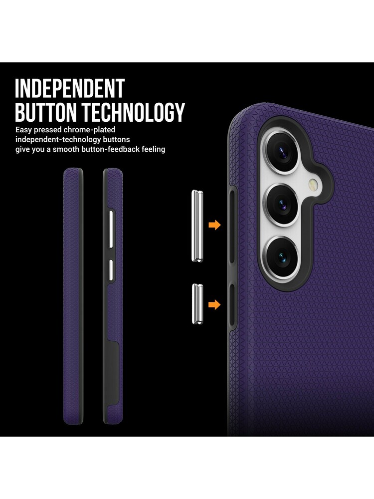 Dėklas Perfectionists Triangle Case Samsung A566 A56 5G violetinis