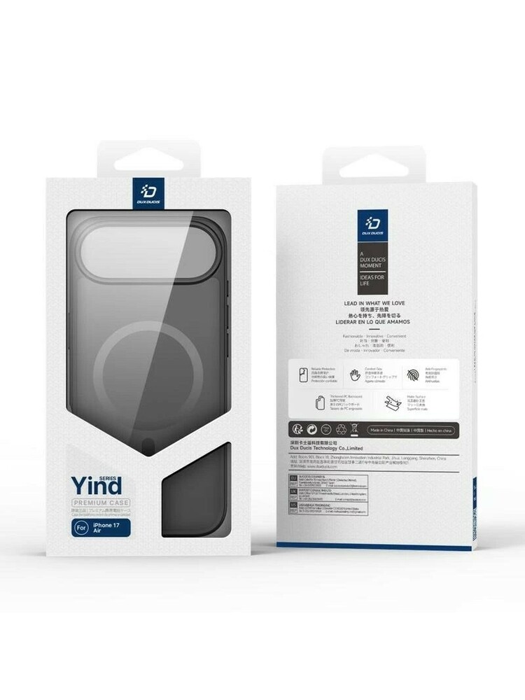 Dėklas Dux Ducis Yind Apple iPhone 17 Air, juodas