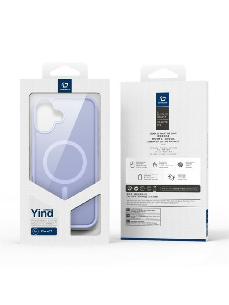 Dėklas Dux Ducis Yind Apple iPhone 17 violetinis