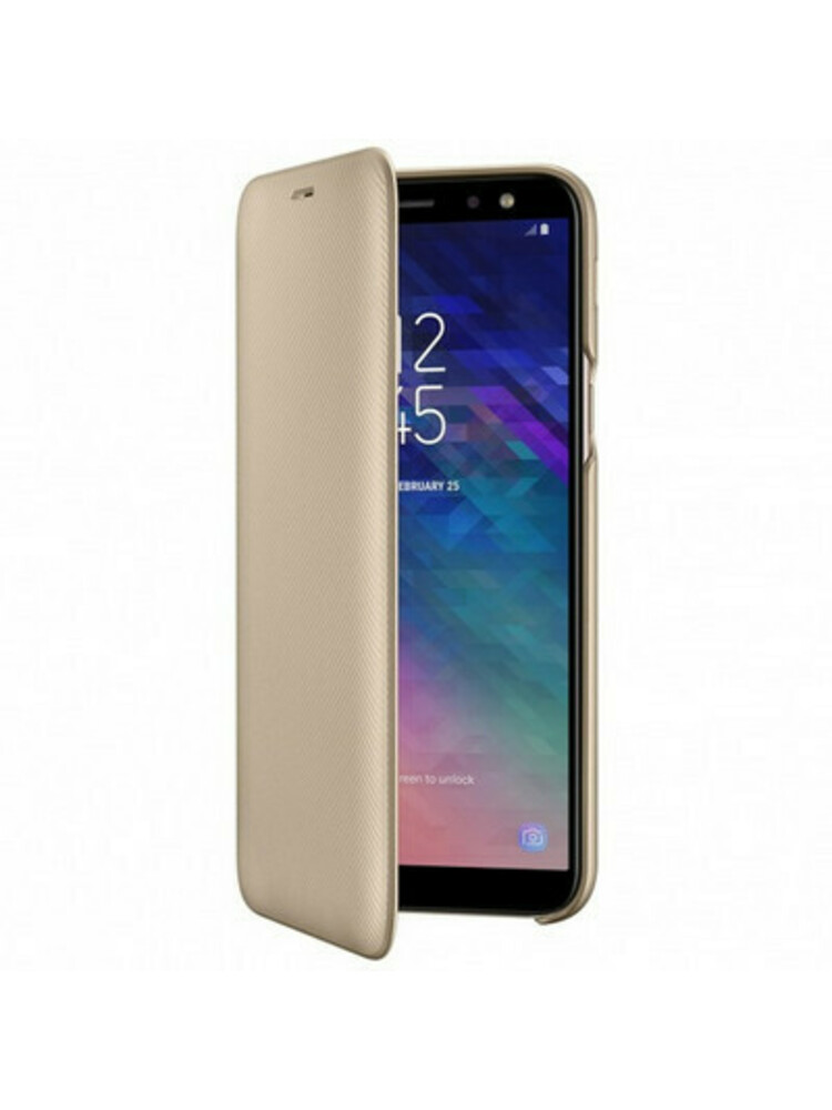 Dėklas Samsung Galaxy A6 Wallet Case Gold 
