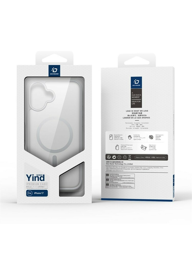 Dėklas Dux Ducis Yind Apple iPhone 17 pilkas
