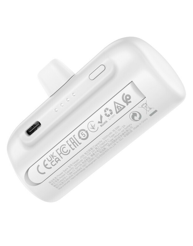 Išorinė baterija Power Bank Hoco J106 Type-C 5000mAh balta