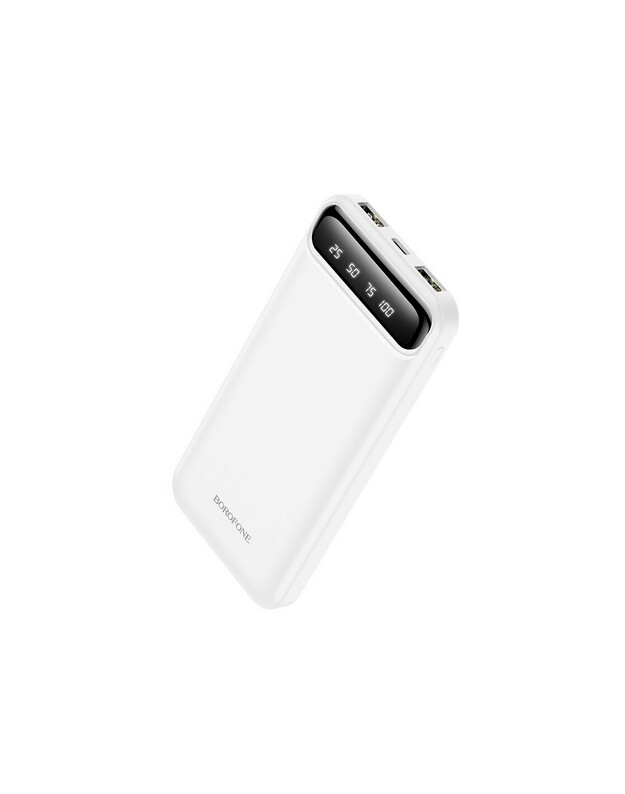 Išorinė baterija Power Bank Borofone BJ14 Type-C microUSB 2*USB (2A) 10000mAh balta