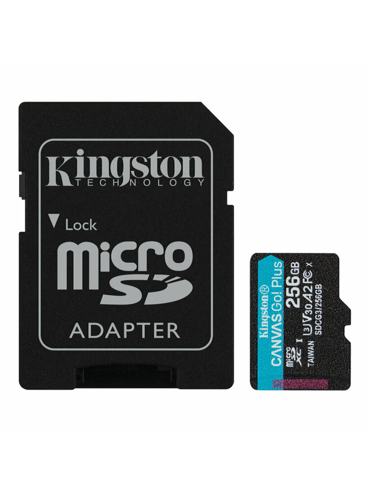 Atminties kortelė telefonui Kingston CANVAS Go Plus 256GB SDCG3/256GB