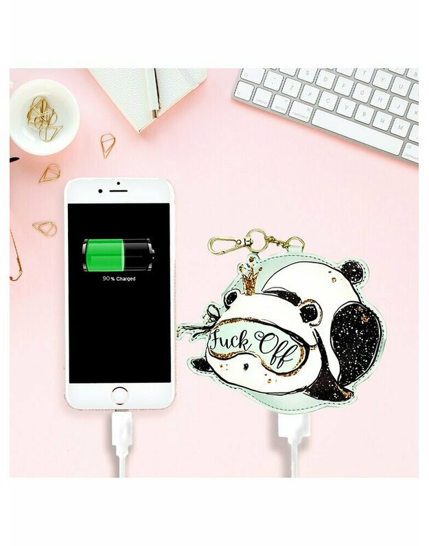 „Powerbank Panda 002 2200 mAh“ įvairiaspalvis „Babaco“ raktų pakabukas