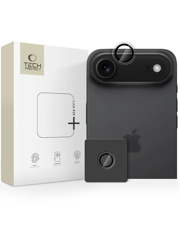 Apsauginis stikliukas kamerai Tech-Protect CamRing Fit+ Apple iPhone Air skaidrus