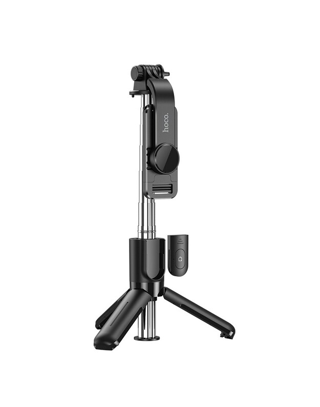 Asmenukių lazda Hoco K17 Mini su trikojo funkcija juoda