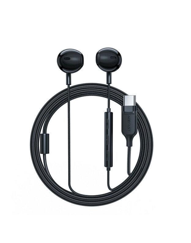 Ausinės Acefast L2 USB-C juodos