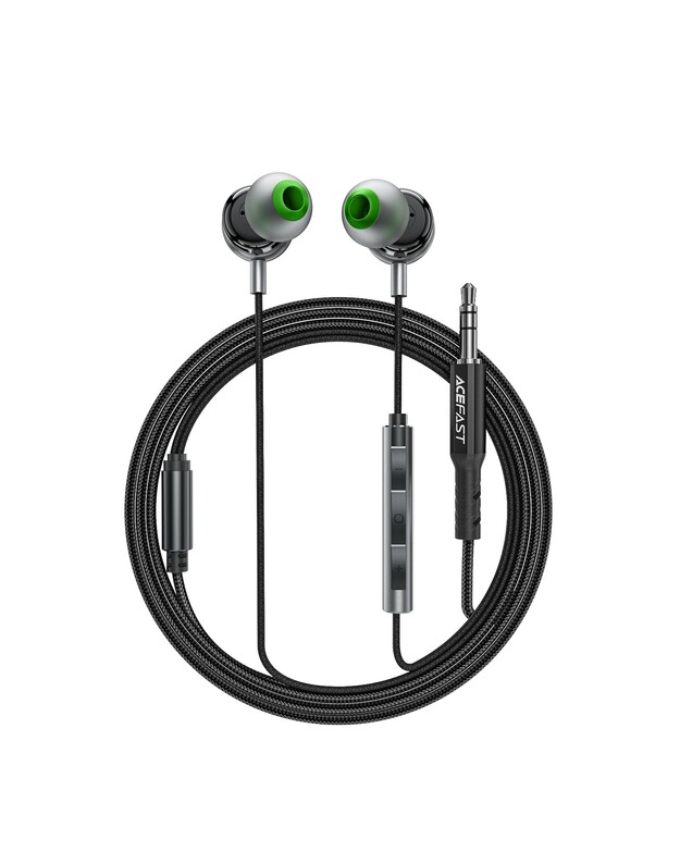 Ausinės Acefast L4 3.5mm juodos