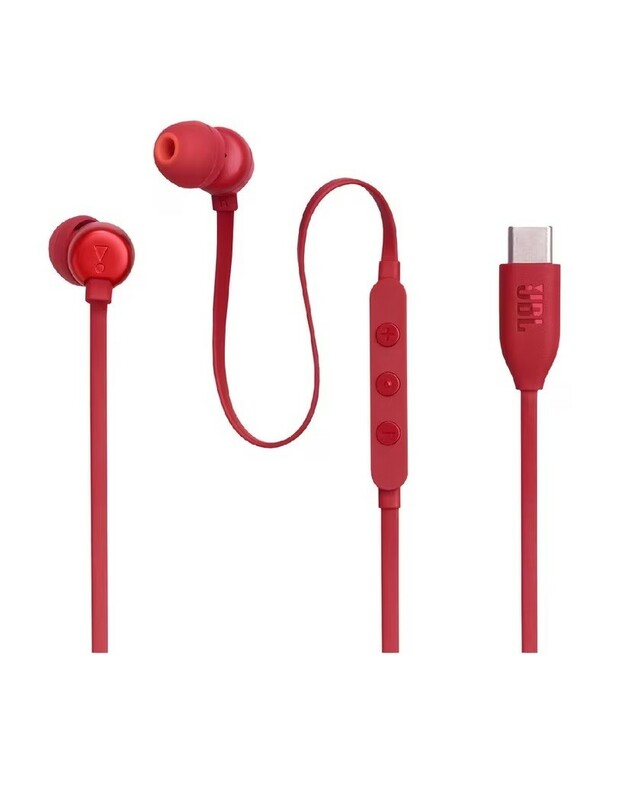 Ausinės JBL Tune 310C USB-C raudonos