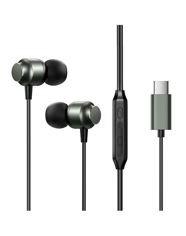 Ausinės Joyroom JR-EC06 Type-C pilkos