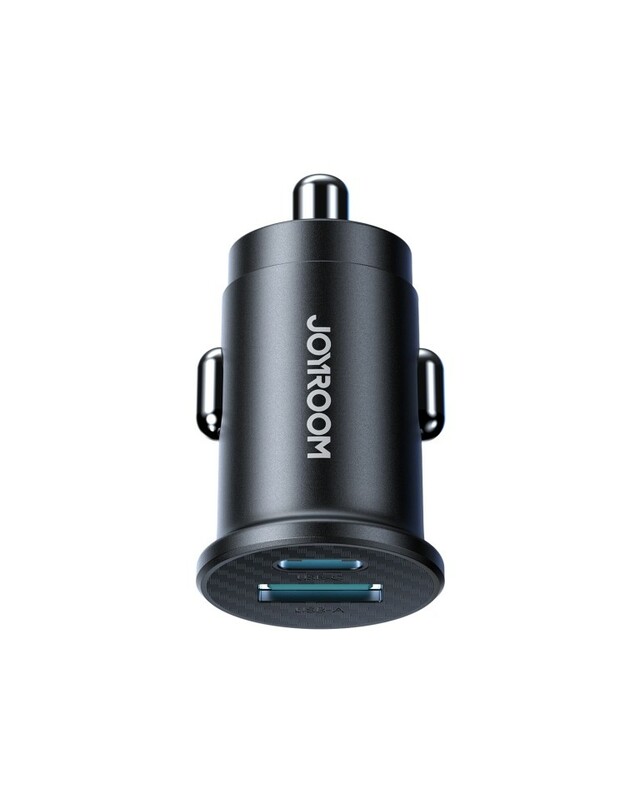 Automobilinis įkroviklis Joyroom JR-CCN16 USB-A/USB-C 15W juodas
