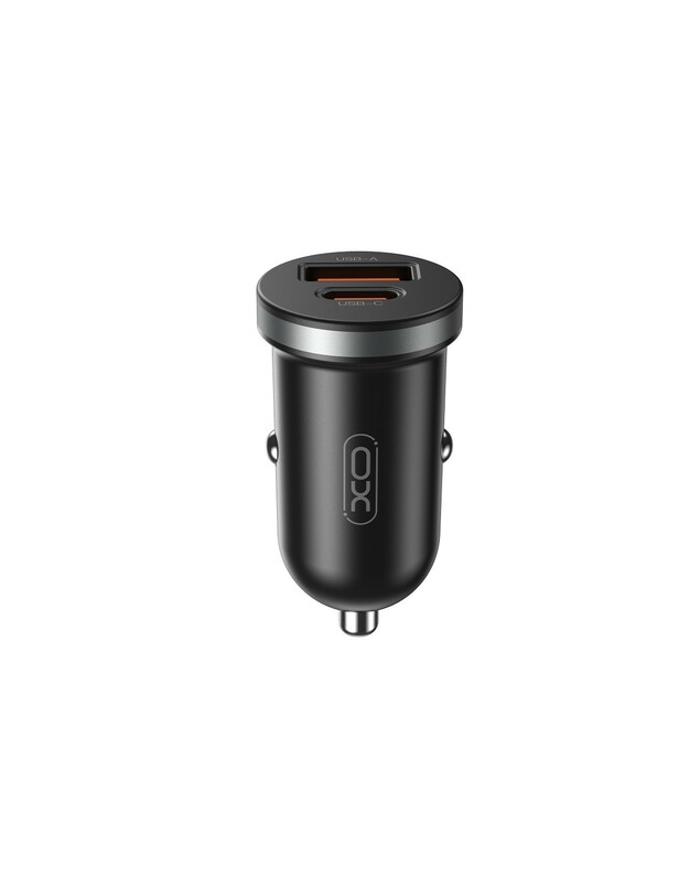 Automobilinis įkroviklis XO CC56 30W USB-A/USB-C juodas