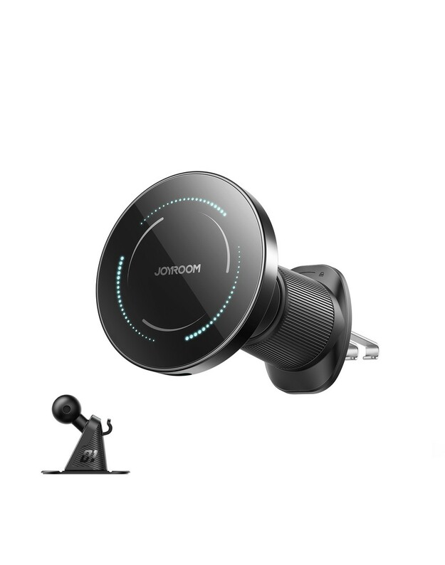 Automobilinis laikiklis-įkroviklis Joyroom JR-ZS502 MagSafe 15W (air vent/dashboard) juodas