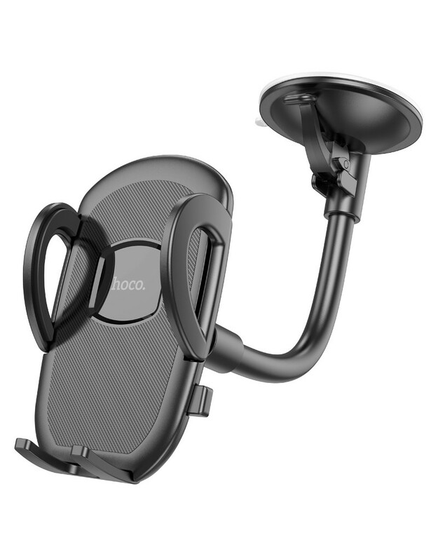 Automobilinis telefono laikiklis Hoco H10 (windshield) juodas