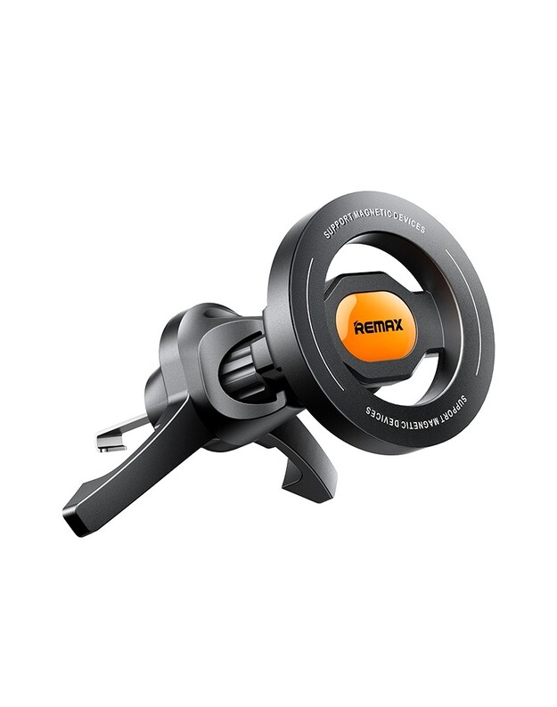 Automobilinis telefono laikiklis Remax RM-C14 MagSafe (air vent) juodas