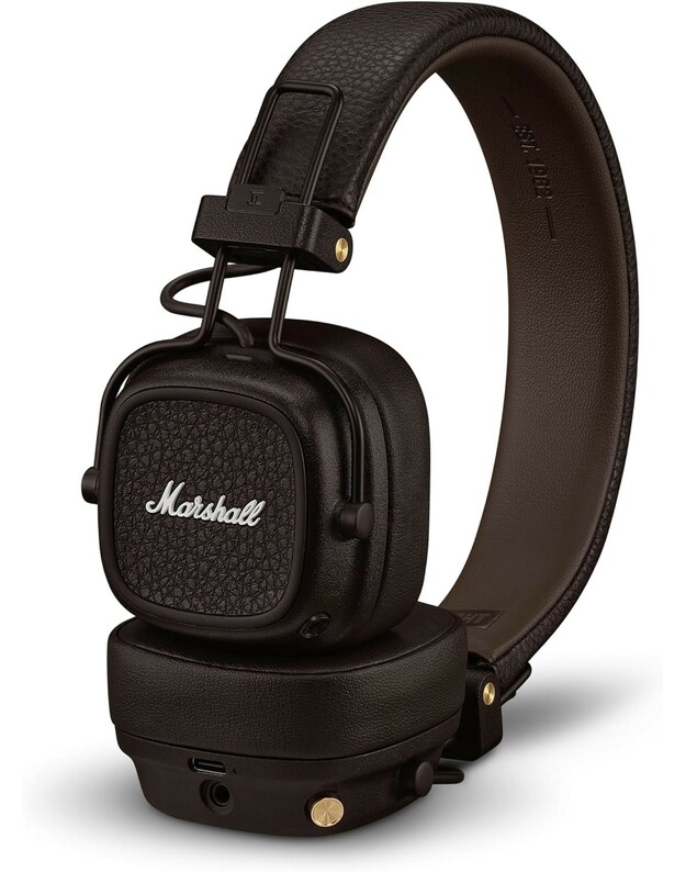 Belaidės ausinės Marshall Major V On-Ear Bluetooth rudos