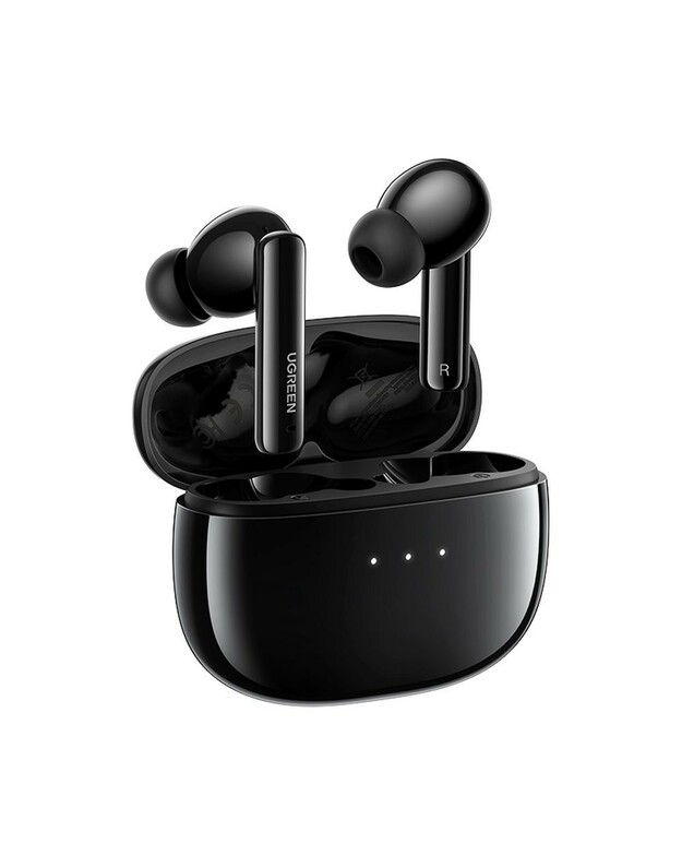 Belaidės ausinės Ugreen WS106 HiTune T3 Active Noise-Cancelling Earbuds juodos