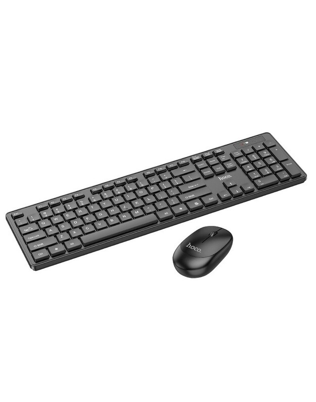 Belaidės klaviatūros ir pelės rinkinys Hoco GM17 juodas