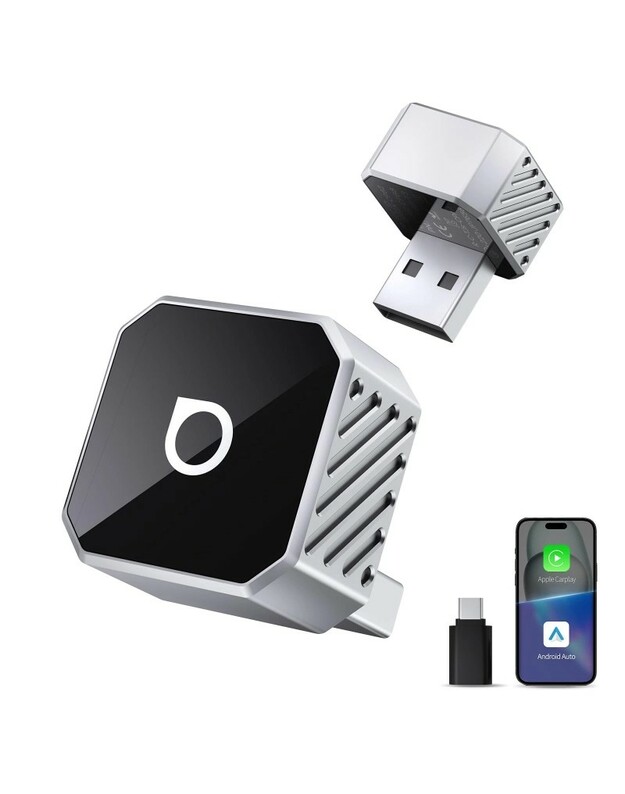 Belaidis CarPlay/Android Auto adapteris Ottocast Mini Cube juodas