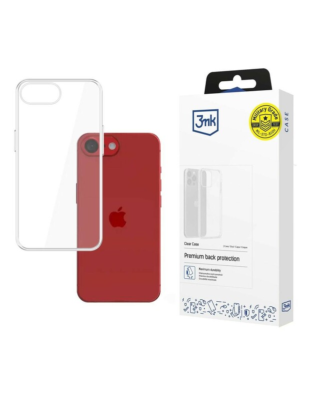 Dėklas 3mk Clear Case 1,2mm Apple iPhone 16e