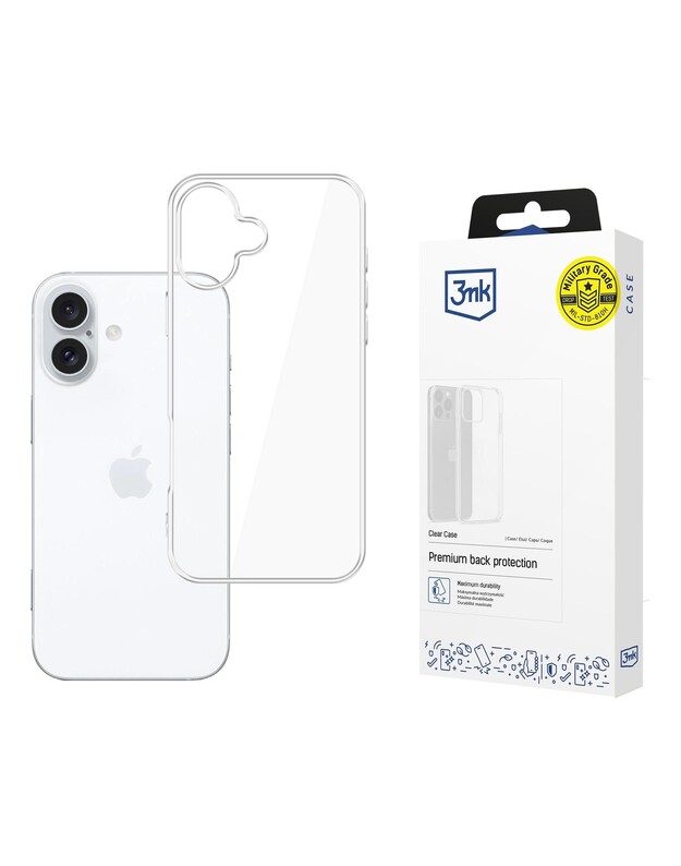 Dėklas 3mk Clear Case 1,2mm Apple iPhone 17