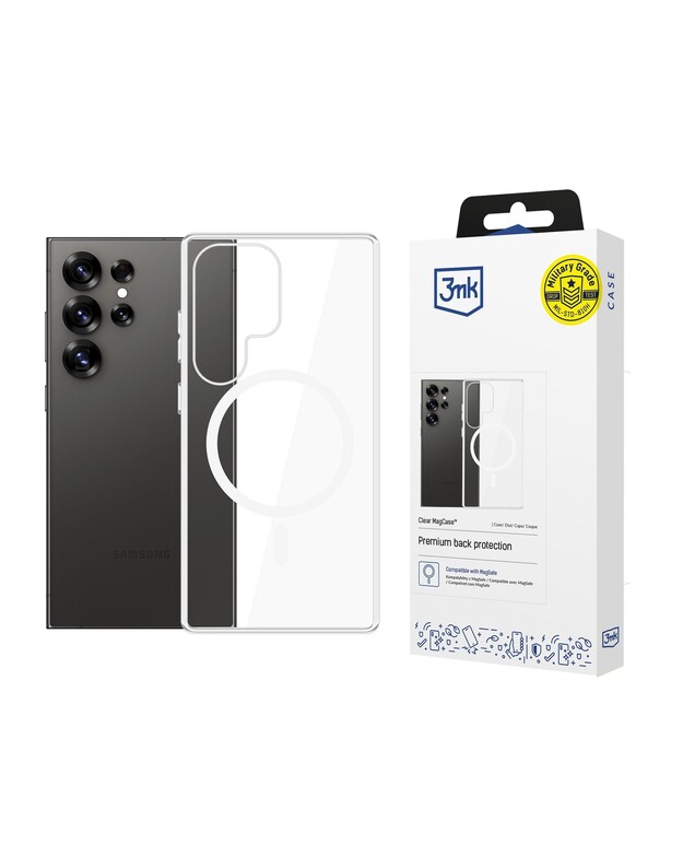 Dėklas 3mk Clear MagCase Samsung S938 S25 Ultra