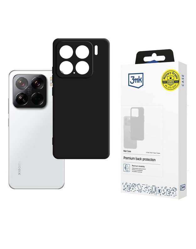 Dėklas 3mk Matt Case Xiaomi 15 juodas
