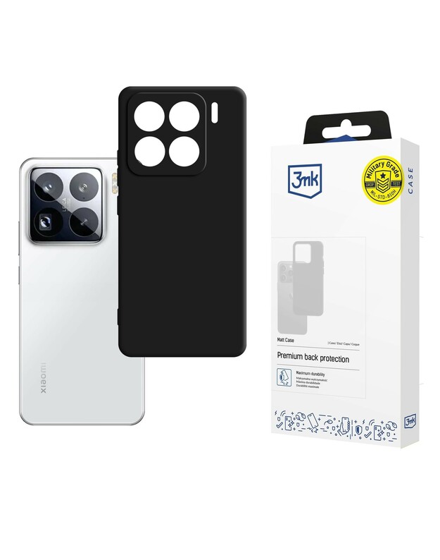 Dėklas 3mk Matt Case Xiaomi 15 Pro juodas