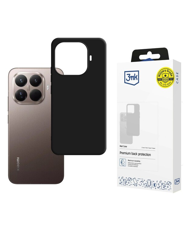 Dėklas 3mk Matt Case Xiaomi 15T Pro juodas