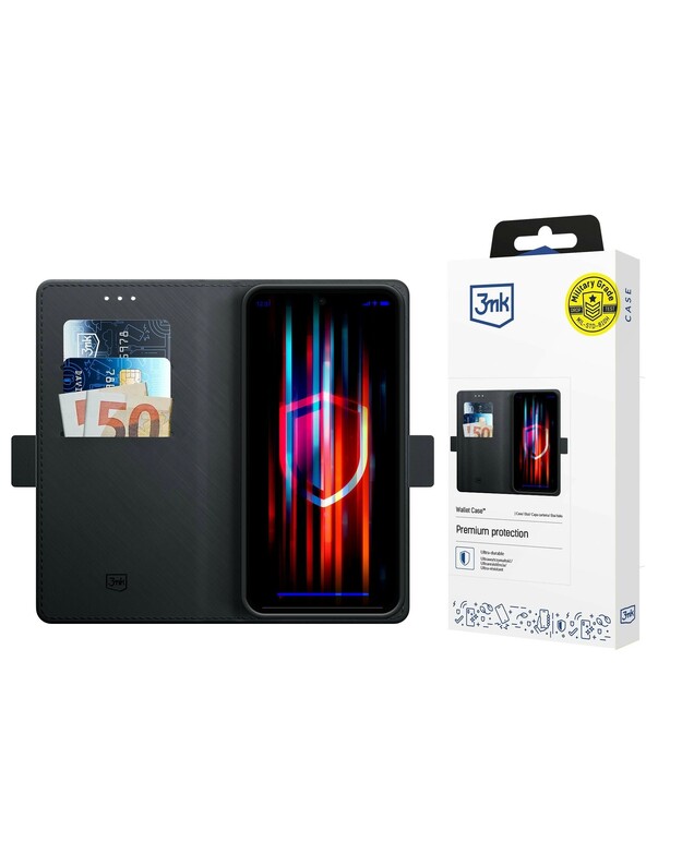 Dėklas 3mk Wallet Case Samsung A175 A17 4G/A176 A17 5G juodas