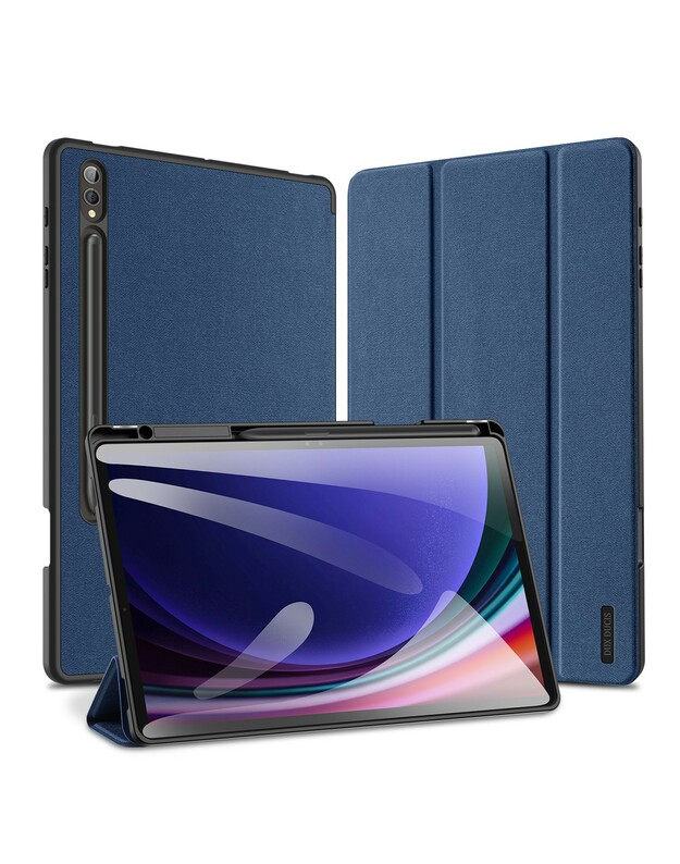Dėklas Dux Ducis Domo Samsung X820 Tab S10 Plus/X610/X616 Tab S9 FE Plus tamsiai mėlynas