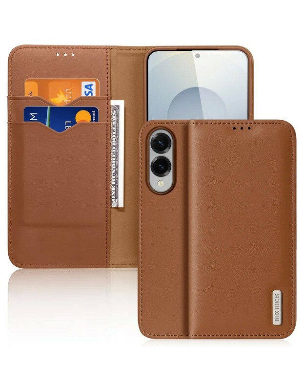 Dėklas Dux Ducis Hivo skirtas Samsung S937 S25 Edge rudas