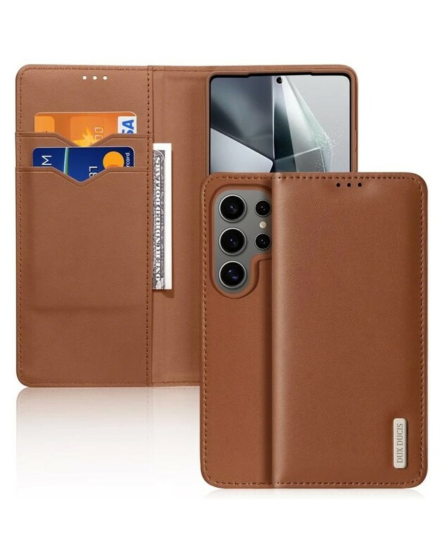 Dėklas Dux Ducis Hivo skirtas Samsung S938 S25 Ultra rudas