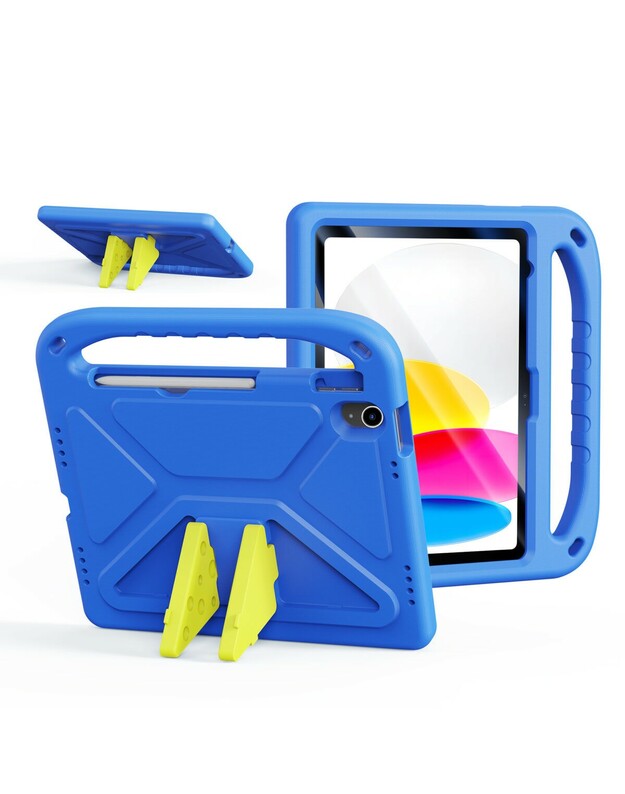 Dėklas Dux Ducis Puff Apple iPad 10.9 2022/iPad 11 2025 mėlynas